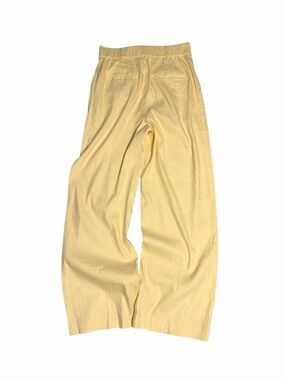 LPA Soft Butter Yellow Elastic Waist Linen Trousers